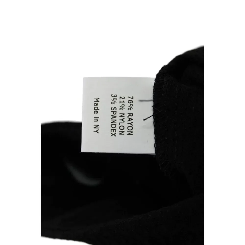 Estelle & Finn Womens Elastic Waistband Knit Straight Leg Pants Black Size 0
